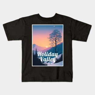 Holiday Valley ski - New York USA Kids T-Shirt